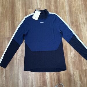 NWOT *TAG REMOVED*‎ Icebreaker Men's 200 Sonebula High Neck Top Medium 100% Wool